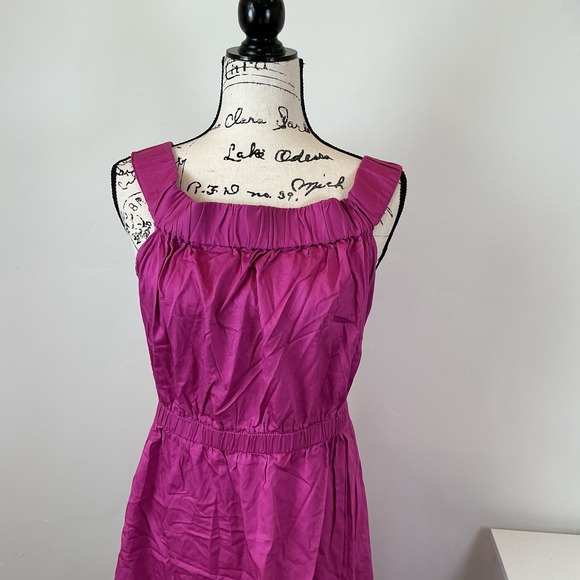Maeve Magenta Midi Dress Elastic Waist Casual Sleeveless XL - Picture 3 of 7